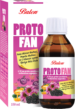 PROTOFAN Kara Mürver Ekstresi, Propolis Ekstresi ve C Vitamini İçeren Takviye Edici Gıda