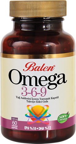 Omega 3,6,9 Yağ Asitlerini İçeren Yumuşak Kapsül Takviye Edici Gıda