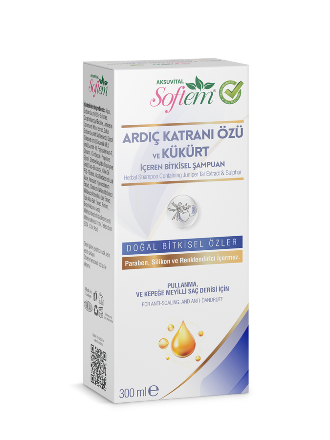 Ardıç Katranı Özü ve Kükürt Bitkisel Şampuan 300 ml