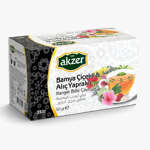 Bamya Çiçekli Alıç Yapraklı Çay