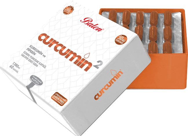 Curcumin2 Kurkumin ve Piperin İçeren Yumuşak Kapsül Takviye Edici Gıda