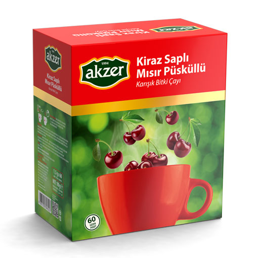 Kiraz Saplı & Mısır Püsküllü Çay 60’lı