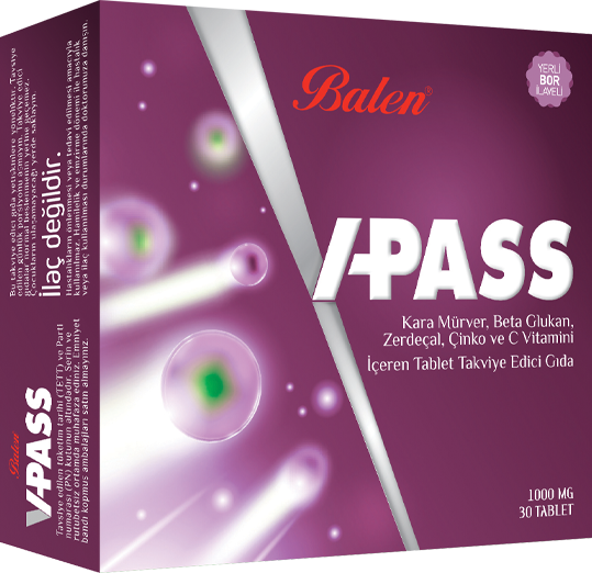 V-Pass Tablet Takviye Edici Gıda